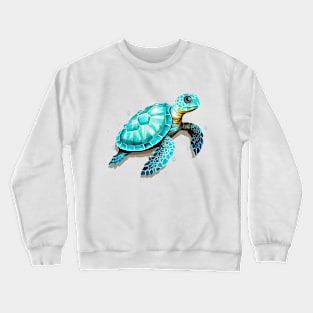 Turquoise Diamond Turtle Crewneck Sweatshirt